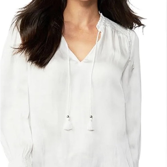 PAIGE Tops - Paige Silk Elegant White Blouse